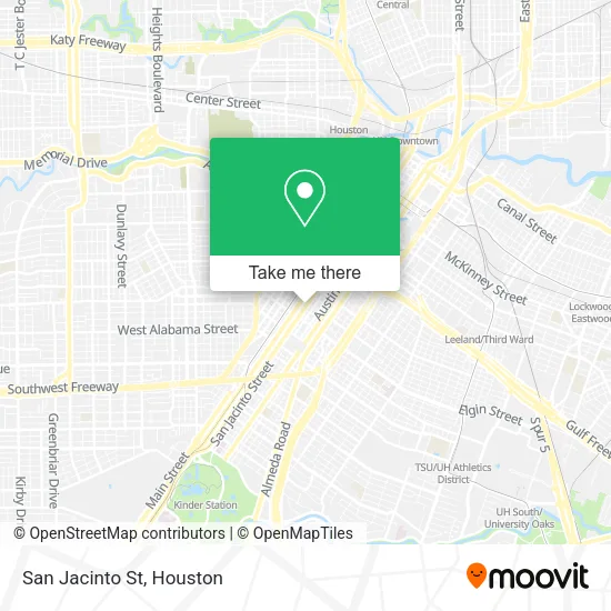 San Jacinto St map