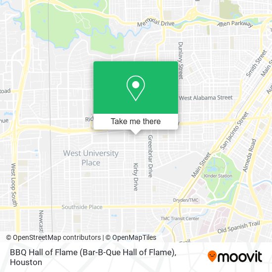 Mapa de BBQ Hall of Flame (Bar-B-Que Hall of Flame)