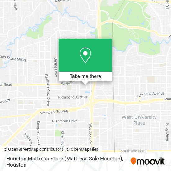 Mapa de Houston Mattress Store (Mattress Sale Houston)