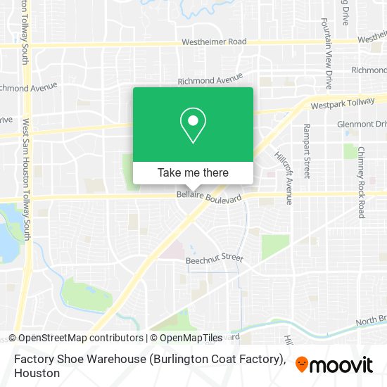 Mapa de Factory Shoe Warehouse (Burlington Coat Factory)