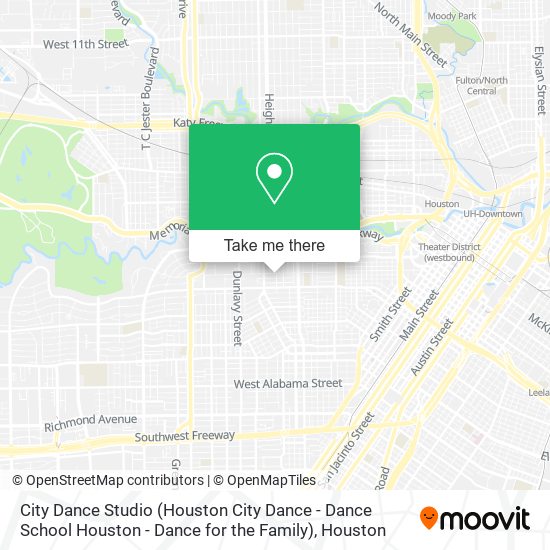 City Dance Studio (Houston City Dance - Dance School Houston - Dance for the Family) map