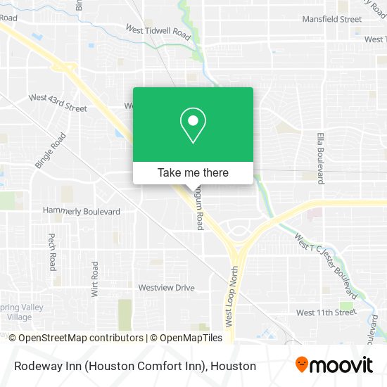 Mapa de Rodeway Inn (Houston Comfort Inn)