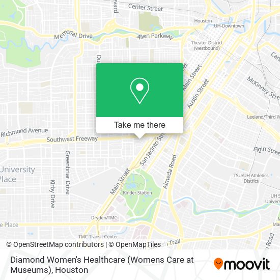 Mapa de Diamond Women's Healthcare (Womens Care at Museums)