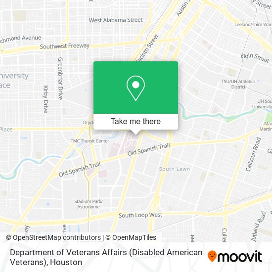 Mapa de Department of Veterans Affairs (Disabled American Veterans)