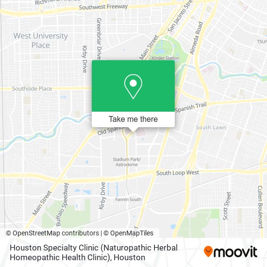 Houston Specialty Clinic (Naturopathic Herbal Homeopathic Health Clinic) map