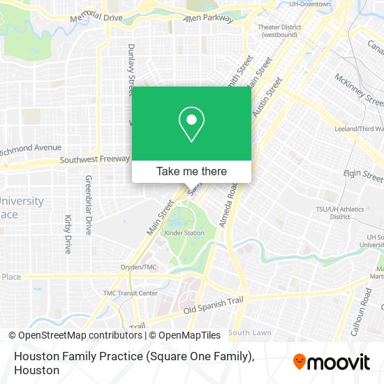 Houston Family Practice (Square One Family) map