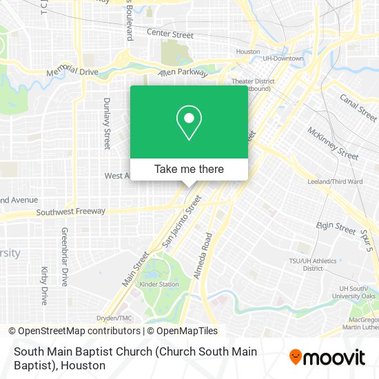 South Main Baptist Church map