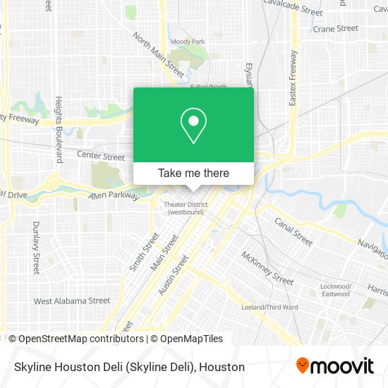 Mapa de Skyline Houston Deli (Skyline Deli)