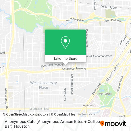 Mapa de Anonymous Cafe (Anonymous Artisan Bites + Coffee Bar)