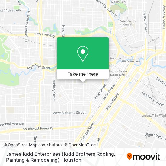 James Kidd Enterprises (Kidd Brothers Roofing, Painting & Remodeling) map