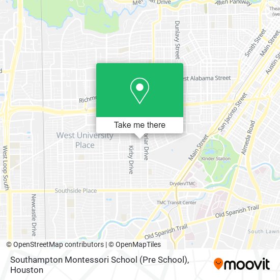 Mapa de Southampton Montessori School (Pre School)