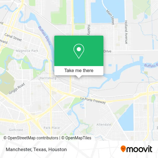 Manchester, Texas map