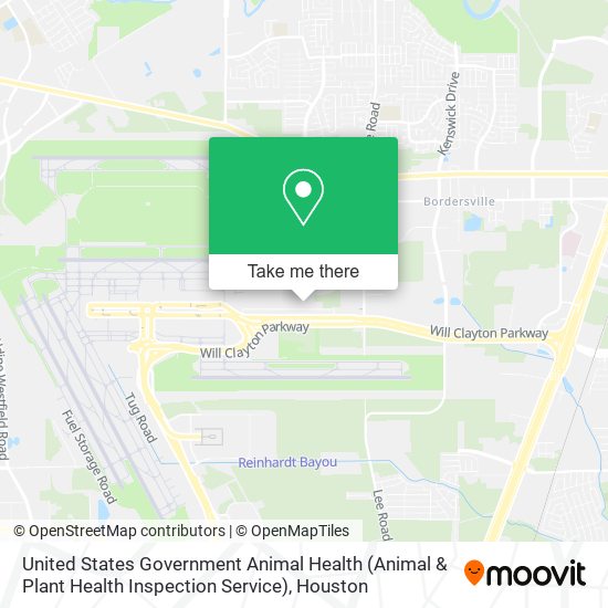 Mapa de United States Government Animal Health (Animal & Plant Health Inspection Service)