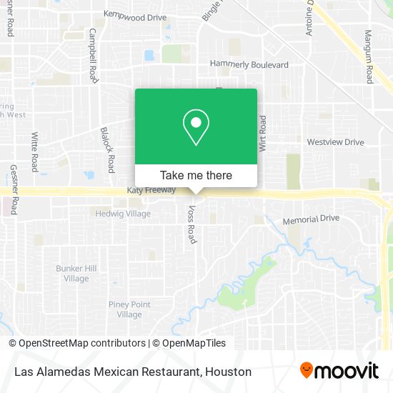 Las Alamedas Mexican Restaurant map