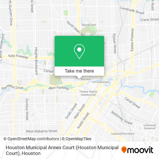 Houston Municipal Annex Court map