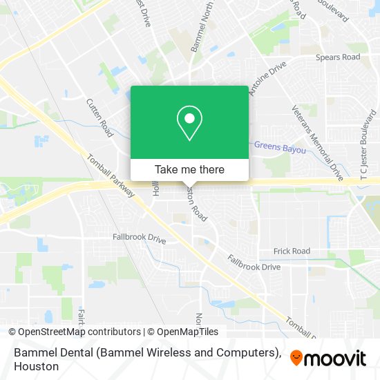 Mapa de Bammel Dental (Bammel Wireless and Computers)