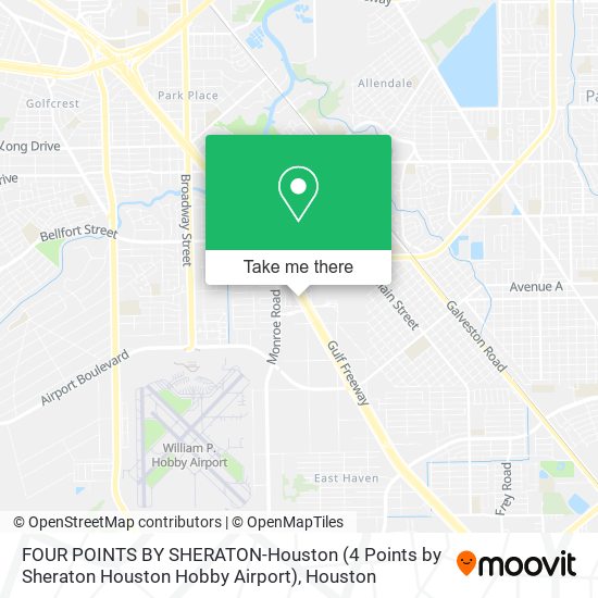 Mapa de FOUR POINTS BY SHERATON-Houston (4 Points by Sheraton Houston Hobby Airport)