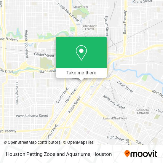 Mapa de Houston Petting Zoos and Aquariums