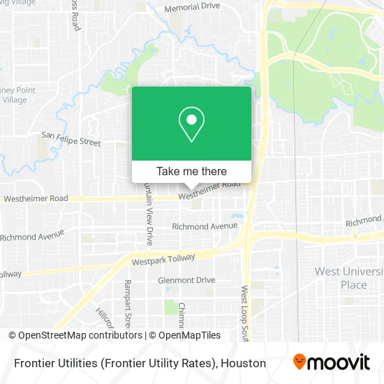 Frontier Utilities (Frontier Utility Rates) map