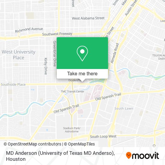 MD Anderson (University of Texas MD Anderso) map