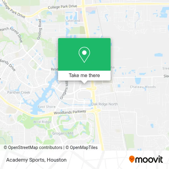 Academy Sports map