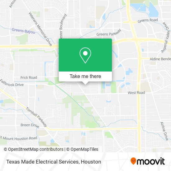 Mapa de Texas Made Electrical Services