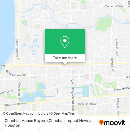 Mapa de Christian House Buyers (Christian Impact News)