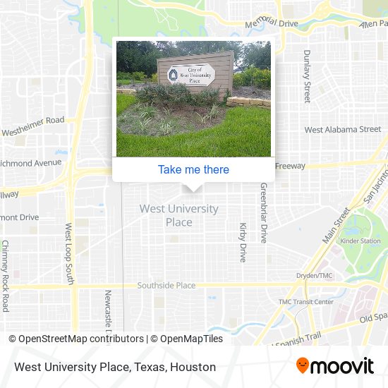 Mapa de West University Place, Texas