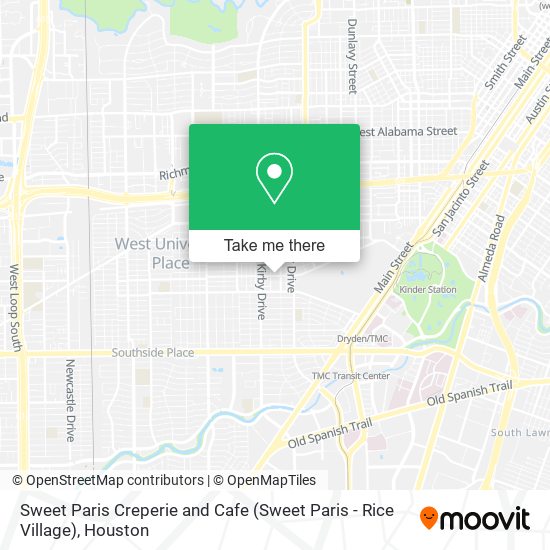 Sweet Paris Creperie and Cafe (Sweet Paris - Rice Village) map