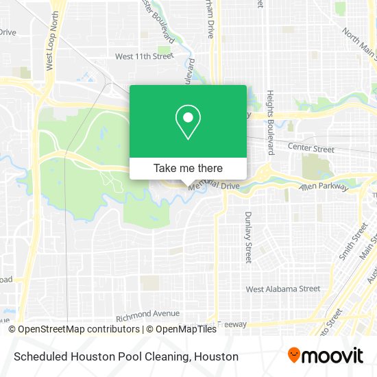 Scheduled Houston Pool Cleaning map