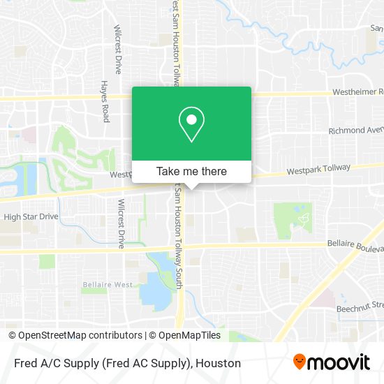 Mapa de Fred A / C Supply (Fred AC Supply)