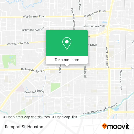 Rampart St map