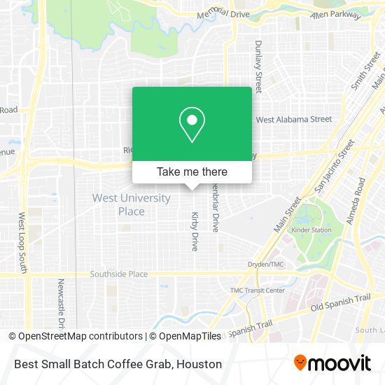 Best Small Batch Coffee Grab map