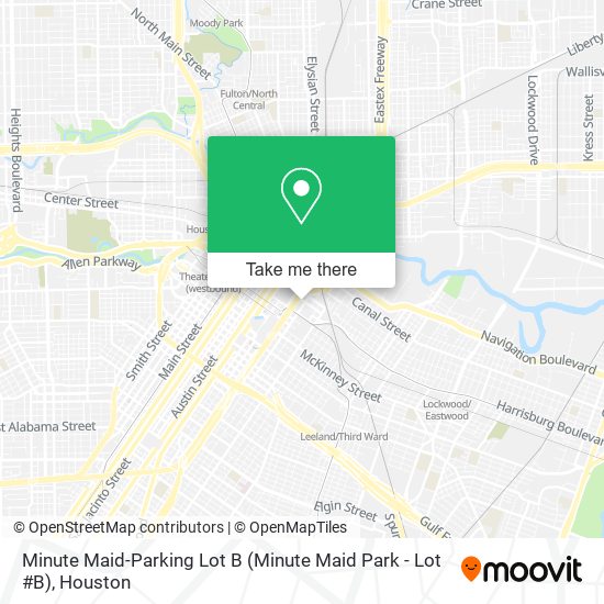 Mapa de Minute Maid-Parking Lot B