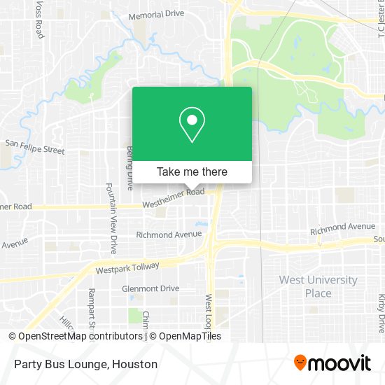 Party Bus Lounge map