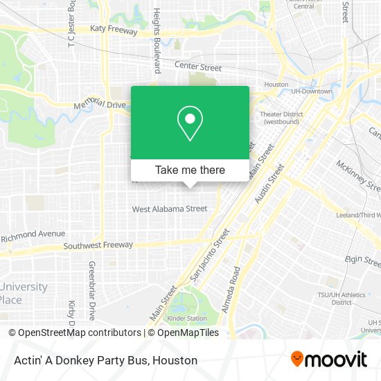 Mapa de Actin' A Donkey Party Bus