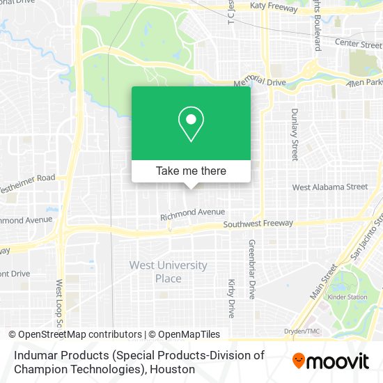 Mapa de Indumar Products (Special Products-Division of Champion Technologies)