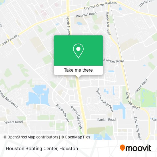 Houston Boating Center map