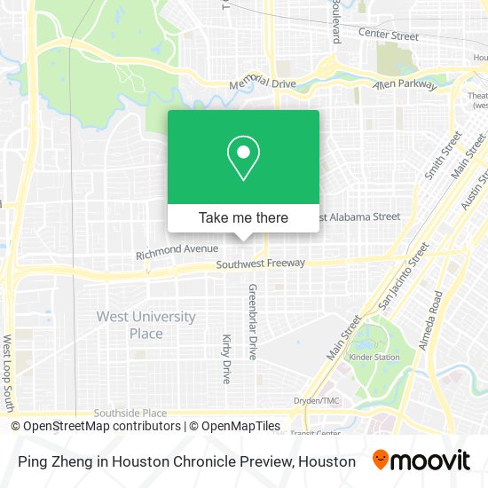 Ping Zheng in Houston Chronicle Preview map