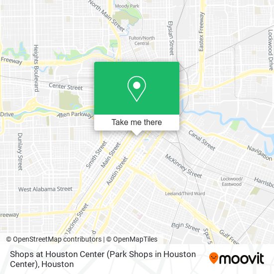 Shops at Houston Center (Park Shops in Houston Center) map