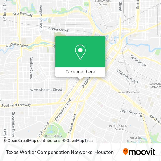 Texas Worker Compensation Networks map