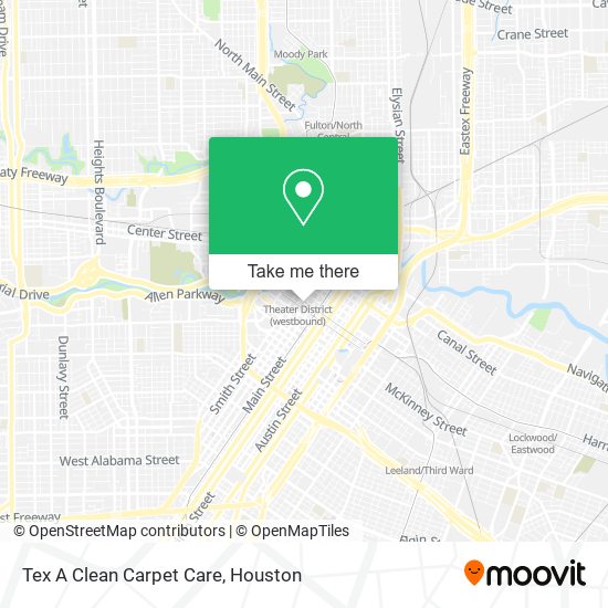 Tex A Clean Carpet Care map