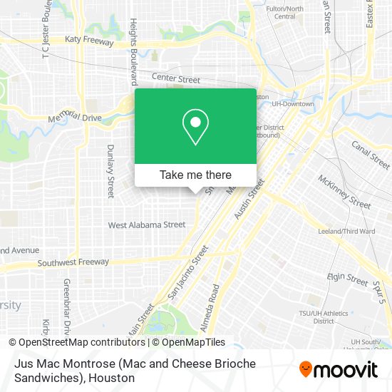 Mapa de Jus Mac Montrose (Mac and Cheese Brioche Sandwiches)