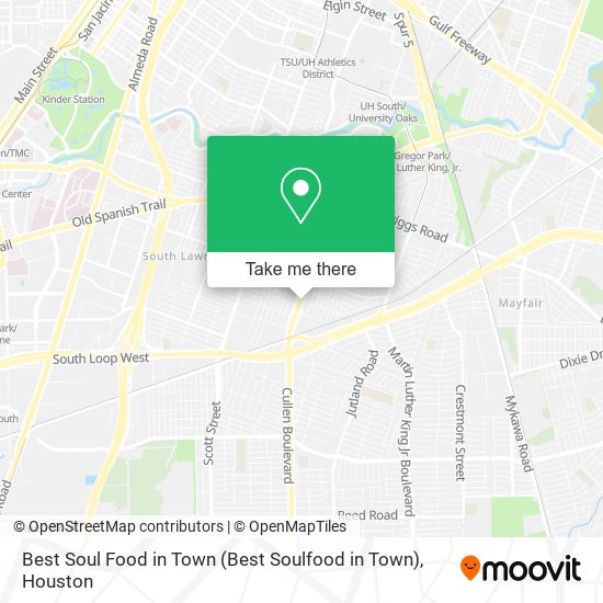 Mapa de Best Soul Food in Town (Best Soulfood in Town)