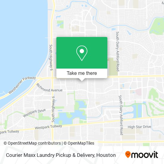 Mapa de Courier Maxx Laundry Pickup & Delivery