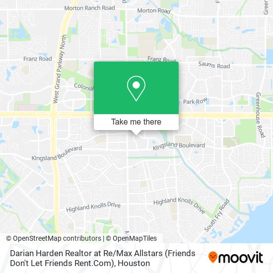 Mapa de Darian Harden Realtor at Re / Max Allstars (Friends Don't Let Friends Rent.Com)