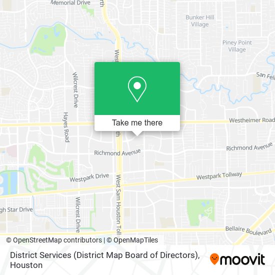 Mapa de District Services (District Map Board of Directors)