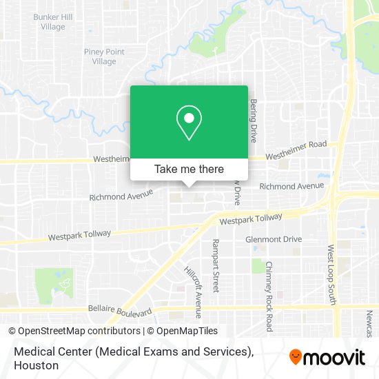 Mapa de Medical Center (Medical Exams and Services)