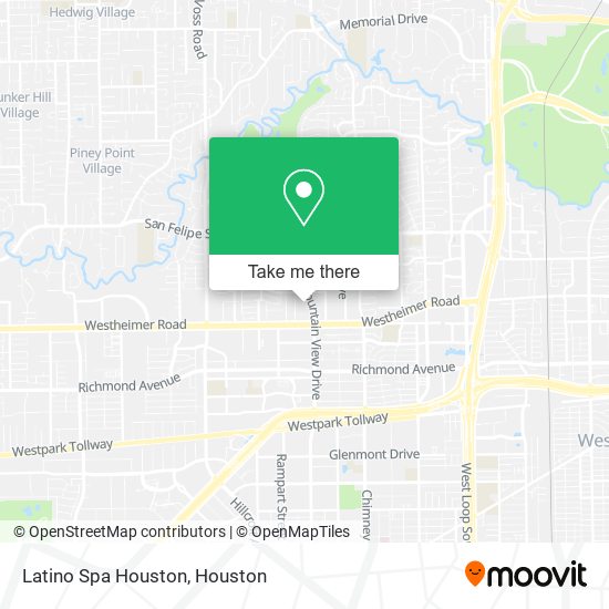 Latino Spa Houston map