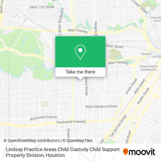 Mapa de Lindsay Practice Areas Child Custody Child Support Property Division